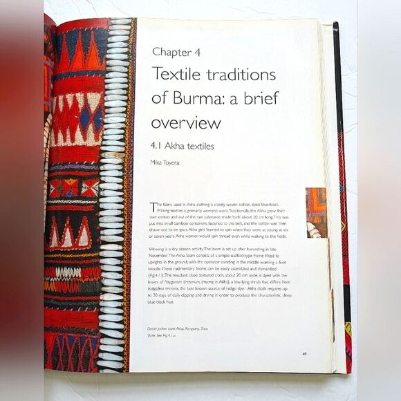 Textiles from Burma Hardcover Book James Henry Green Connection - Picture 10 of 12